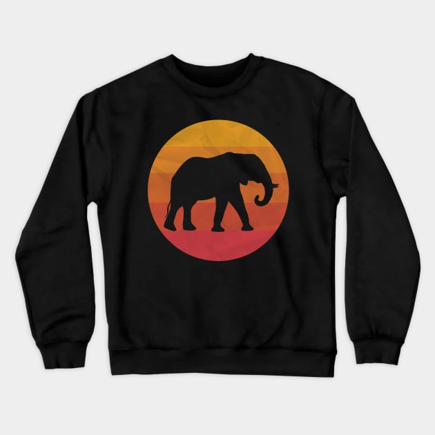 Vintage African Elephant Crewneck Sweatshirt by ChadPill